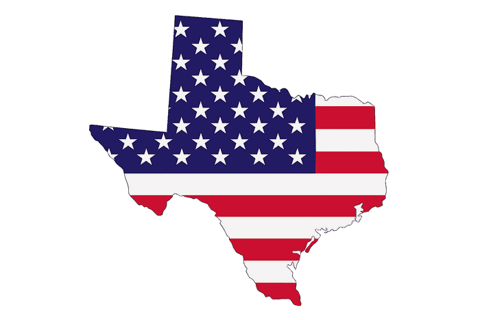 Texas Division state map